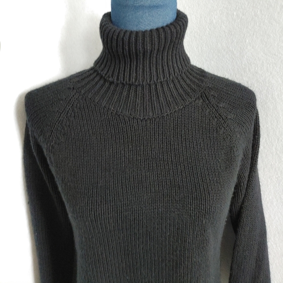 Planet Gold Black Turtleneck Sweater - Picture 5 of 6